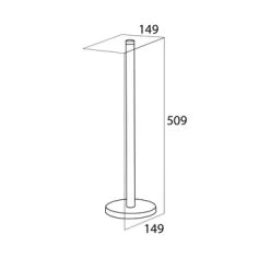 Tiger Reserverolhouder Boston RVS Losstaand 9 Tiger Reserverolhouder Boston RVS Losstaand -Badkamer Verkoop 123 10005