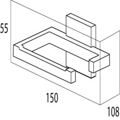 Tiger Toilethouder Zenna Chroom/Wengé 11 Tiger Toilethouder Zenna Chroom/Wengé -Badkamer Verkoop 123 10024