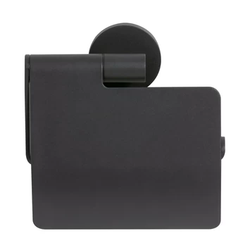 Tiger Wc-Rolhouder Met Klep Noon Zwart 4 Tiger Wc-Rolhouder Met Klep Noon Zwart - Afbeelding 2