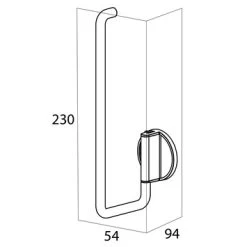 Tiger Reserverolhouder Tune RVS 19 Tiger Reserverolhouder Tune RVS -Badkamer Verkoop 123 10039