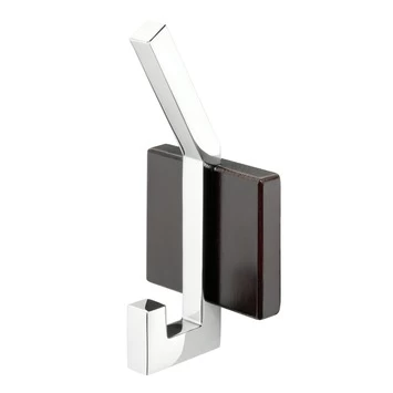 Tiger Haak Zenna Groot Chroom/Wengé 3 Tiger Haak Zenna Groot Chroom/Wengé