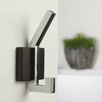 Tiger Haak Zenna Groot Chroom/Wengé 4 Tiger Haak Zenna Groot Chroom/Wengé - Afbeelding 2