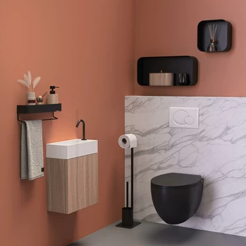 Sealskin Toiletrek Brix Metaal Zwart 7 Sealskin Toiletrek Brix Metaal Zwart - Afbeelding 5