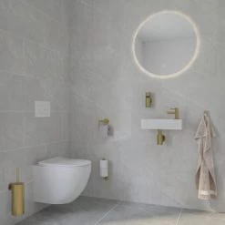 Marho Toiletrolhouder Luxor Met Klep Geborsteld Messing 10 Marho Toiletrolhouder Luxor Met Klep Geborsteld Messing -Badkamer Verkoop 123 10055