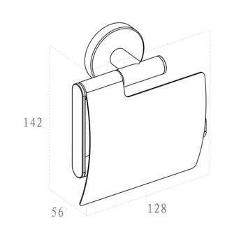 Marho Toiletrolhouder Luxor Met Klep Geborsteld Messing 6 Marho Toiletrolhouder Luxor Met Klep Geborsteld Messing - Afbeelding 4