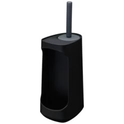 Tiger Toiletborstelhouder Tess Met Opbergvak Staand Zwart/antraciet -Badkamer Verkoop 123 10131