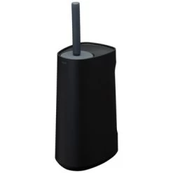 Tiger Toiletborstelhouder Tess Met Opbergvak Staand Zwart/antraciet -Badkamer Verkoop 123 10133