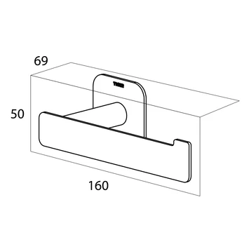 Tiger Toiletrolhouder Colar L RVS 12 Tiger Toiletrolhouder Colar L RVS - Afbeelding 10