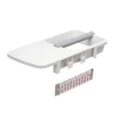 Tiger Toiletrolhouder TESS Met Planchet Wit/lichtgrijs -Badkamer Verkoop 123 10173