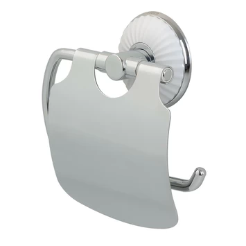 Tiger Toiletrolhouder Ivy Chroom/wit Met Klep 4 Tiger Toiletrolhouder Ivy Chroom/wit Met Klep - Afbeelding 2