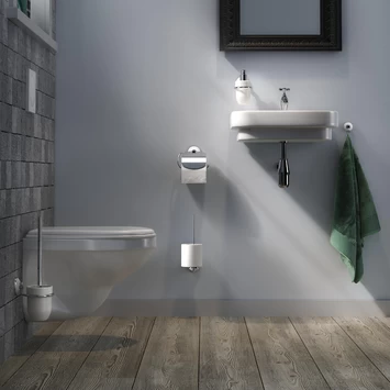 Tiger Toiletrolhouder Ivy Chroom/wit Met Klep 6 Tiger Toiletrolhouder Ivy Chroom/wit Met Klep - Afbeelding 4