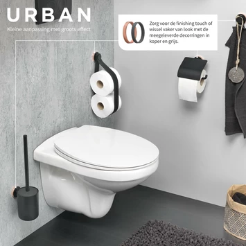 Tiger Urban Toilet Accessoireset Wc-rolhouder - Wc-borstelhouder - Haak 11 Tiger Urban Toilet Accessoireset Wc-rolhouder - Wc-borstelhouder - Haak - Afbeelding 9