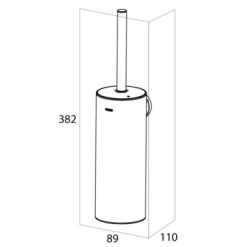 Tiger Toiletborstelhouder Noon Zwart -Badkamer Verkoop 123 10218