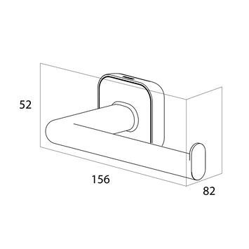 Tiger Toiletrolhouder Carv Zonder Klep Zwart 7 Tiger Toiletrolhouder Carv Zonder Klep Zwart - Afbeelding 5