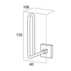 Tiger Reserverolhouder Melbourne Hangend Chroom -Badkamer Verkoop 123 10269