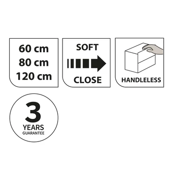 Tiger Karlo Badkamermeubel 120 Cm Naturel Eiken Met Wastafel Hoogglans Wit 9 Tiger Karlo Badkamermeubel 120 Cm Naturel Eiken Met Wastafel Hoogglans Wit - Afbeelding 7