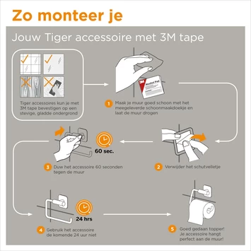 Tiger Tune Toiletrolhouder Met Klep Geborsteld Zwart/mat Zwart 9 Tiger Tune Toiletrolhouder Met Klep Geborsteld Zwart/mat Zwart - Afbeelding 7