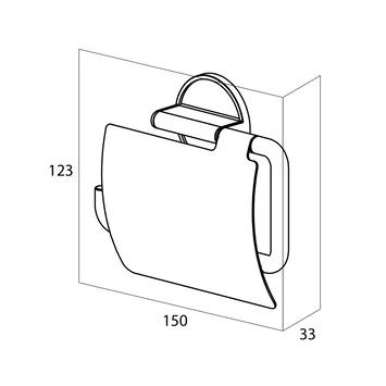 Tiger Tune Toiletrolhouder Met Klep Geborsteld Zwart/mat Zwart 11 Tiger Tune Toiletrolhouder Met Klep Geborsteld Zwart/mat Zwart - Afbeelding 9