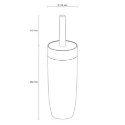 Sealskin Toiletborstelhouder Bloom Zwart -Badkamer Verkoop 123 10311