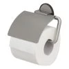Tiger Tune Toiletrolhouder Met Klep Geborsteld RVS/mat Zwart -Badkamer Verkoop 123 10313