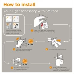 Tiger Tune Toiletrolhouder Met Klep Geborsteld RVS/mat Zwart -Badkamer Verkoop 123 10323