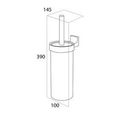 Tiger Toiletborstelhouder Ontario Chroom -Badkamer Verkoop 123 10352