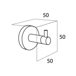 Tiger Haak Boston Groot Geborsteld RVS 8 Tiger Haak Boston Groot Geborsteld RVS -Badkamer Verkoop 123 10405