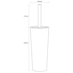 Sealskin Pierra Toiletborstelhouder Wit 10 Sealskin Pierra Toiletborstelhouder Wit -Badkamer Verkoop 123 10445