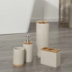 Sealskin Toiletborstelgarnituur Grace Zand -Badkamer Verkoop 123 10458