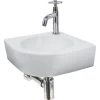 Atlantic Fonteinset Avalon Kwartrond Wit Keramiek 30x30x10 Cm -Badkamer Verkoop 123 10478