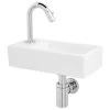 Atlantic Fonteinset Henry Links Wit Keramiek Chroom 36x18x9 Cm 1 Atlantic Fonteinset Henry Links Wit Keramiek Chroom 36x18x9 Cm -Badkamer Verkoop 123 10488