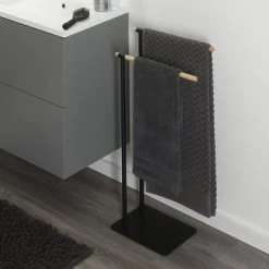 Sealskin Handdoekrek Brix Metaal Zwart -Badkamer Verkoop 123 1053