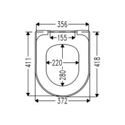 Cedo Tropea Beach Wc Bril Wit Softclose D-vorm Thermoplast -Badkamer Verkoop 123 10557