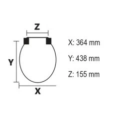 Bemis WC Bril Chicago Wit Hout Met Kunststof Softclose -Badkamer Verkoop 123 10562