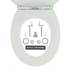 Tiger WC Bril Boston Wit/Chroom Kunststof Met Softclose 19 Tiger WC Bril Boston Wit/Chroom Kunststof Met Softclose -Badkamer Verkoop 123 10623