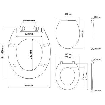 Tiger WC Bril Mason Wit Kunststof Met Softclose 10 Tiger WC Bril Mason Wit Kunststof Met Softclose - Afbeelding 8