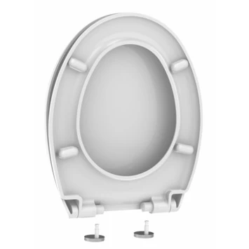 Allibert Lenti WC Bril Wit Met Softclose Kunststof 4 Allibert Lenti WC Bril Wit Met Softclose Kunststof - Afbeelding 2