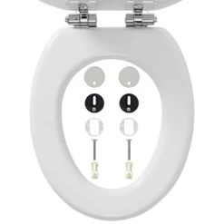 Tiger WC Bril Mississippi Wit Hout Met Softclose 18 Tiger WC Bril Mississippi Wit Hout Met Softclose -Badkamer Verkoop 123 10727