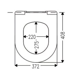 Cedo Delray Wc Bril Wit Softclose D-vorm Duroplast 9 Cedo Delray Wc Bril Wit Softclose D-vorm Duroplast -Badkamer Verkoop 123 10746