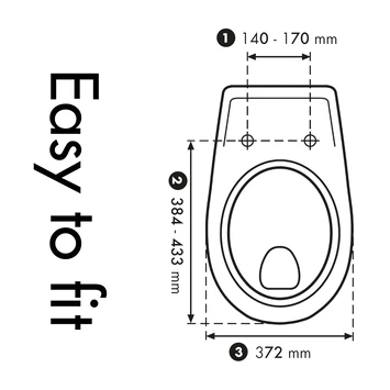Cedo Delray Wc Bril Wit Softclose D-vorm Duroplast 6 Cedo Delray Wc Bril Wit Softclose D-vorm Duroplast - Afbeelding 4