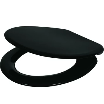 Handson WC Bril Usko Zwart Kunststof Met Softclose 4 Handson WC Bril Usko Zwart Kunststof Met Softclose - Afbeelding 2