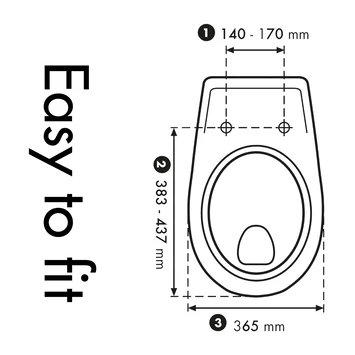 Cedo Vero Beach Wc Bril Pergamon Softclose D-vorm Duroplast 6 Cedo Vero Beach Wc Bril Pergamon Softclose D-vorm Duroplast - Afbeelding 4