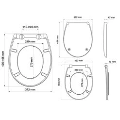 Tiger WC Bril Amadora Zwart Kunststof Met Softclose -Badkamer Verkoop 123 10838