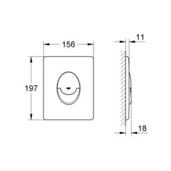Grohe Bedieningsplaat Start Zwart Mat Voor Solido -Badkamer Verkoop 123 10866