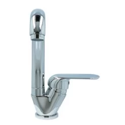 OK Keukenkraan Met Hoog Gebogen Uitloop En Hendel Chroom -Badkamer Verkoop 123 10913