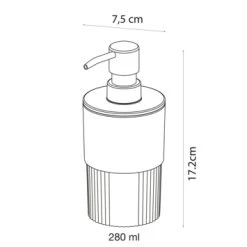 Sealskin Zeepdispenser Brave Staand Donkerroze -Badkamer Verkoop 123 1100