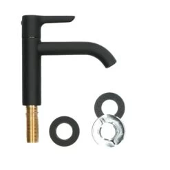 Atlantic Fonteinkraan Riley Met Hendel Zwart -Badkamer Verkoop 123 11059