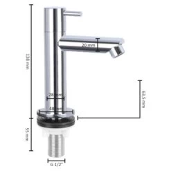 Differnz Fonteinkraan Recht Chroom 10 Differnz Fonteinkraan Recht Chroom -Badkamer Verkoop 123 11090