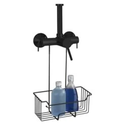 Wenko Douchecaddy Milo Om Aan Kraan Te Hangen Zwart RVS -Badkamer Verkoop 123 1110