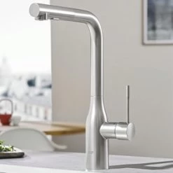 Grohe Colours Keukenkraan Essence New RVS Met Uittrekbare Mousseur -Badkamer Verkoop 123 11183